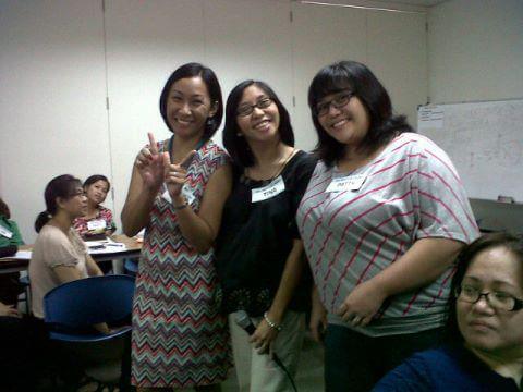 With my fellow WMB moms, Martine and Tina! Photo borrowed from the WMB Facebook Page (Thanks, Tina!)