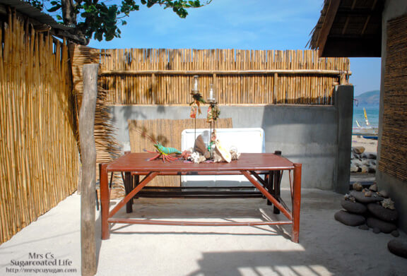 Dining area inside.