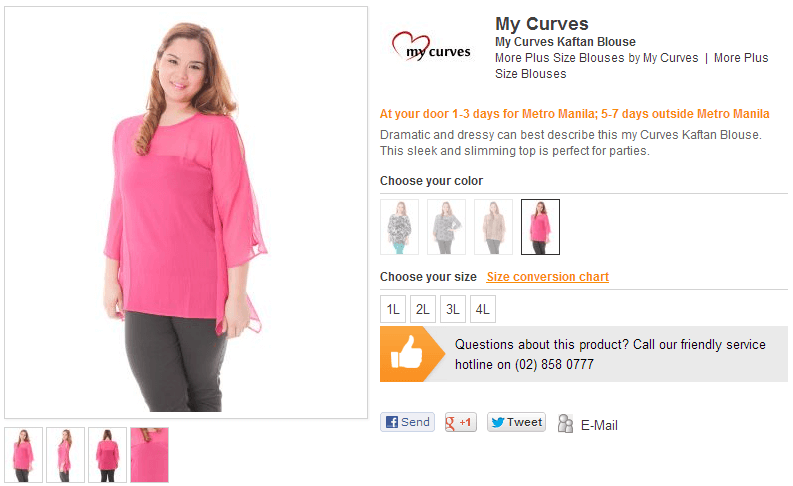 My Curves Kaftan Blouse My Curves