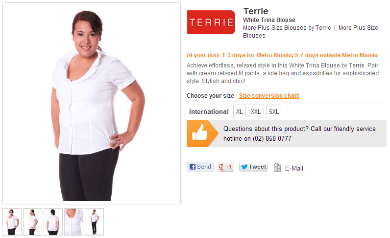 White Trina Blouse Terrie