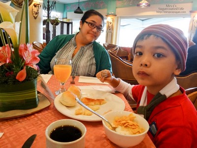 Breakfast on our second day in Baguio.