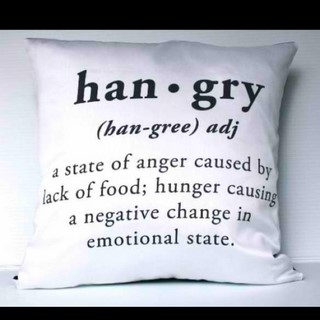 Hangry. As seen on Pinterest.