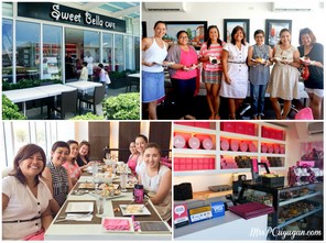 With wonderful friends at Sweet Bella - Michelle, Kathi, Patty, Cai, Jane, and owner, Veron
