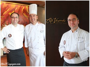 Chef Fernando Aracama with Taal Vista Hotel's Executive Chef Edwin Santos